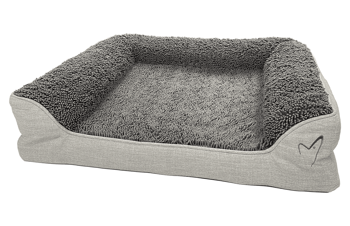 Loyal & Grey Orthopaedic Egg-Crate Dog Bed, Grey