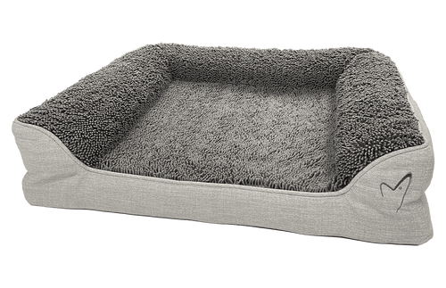 Loyal & Grey Orthopaedic Egg-Crate Dog Bed, Grey