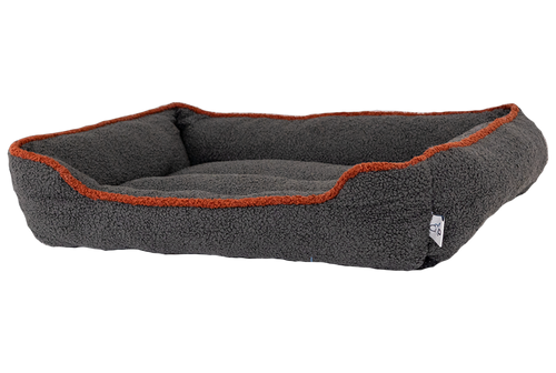 Teddy Fleece Dog Bed by Gor Pets, Grey