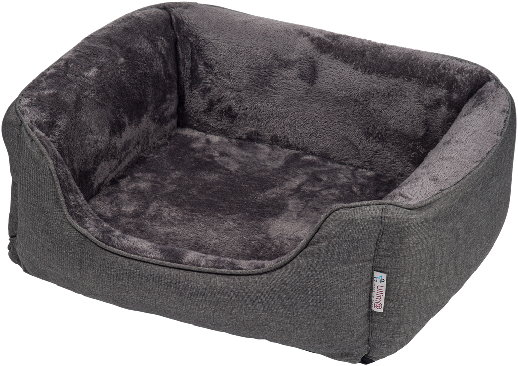 Loyal & Grey Orthopaedic Bolster Dog Bed, Grey