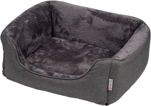 Loyal & Grey Orthopaedic Bolster Dog Bed, Grey
